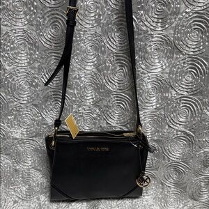 Michael Kors Nicole Tripple Compartment Leather Crossbody
